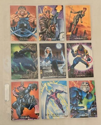 1992 Marvel Masterpieces Skybox Set - 100 cartas + Spiderman/Venom Foil + Promoción Foto 1 de 4