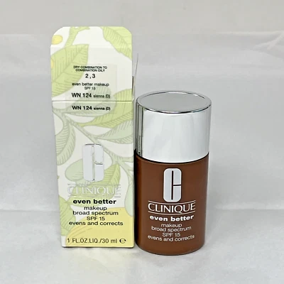 Clinique Even Better Makeup Broad Spectrum SPF 15 1oz Foundation WN 124 Sienna D - Image 1 of 3