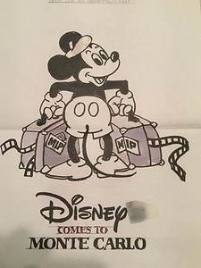 Mickey Disney AT Cannes Film Festival in France layouts & designs rare - Picture 1 of 12