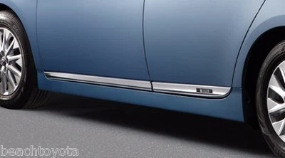 2014-2015 PRIUS LOWER DOOR MOLDINGS CHROME PT29A-47140 GENUINE TOYOTA ACCESSORY  - Изображение 1 из 2