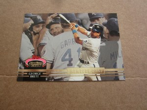 1992 STADIUM CLUB MEMBERS ONLY MLB CARD GEORGE BRETT ROYALS/HOF