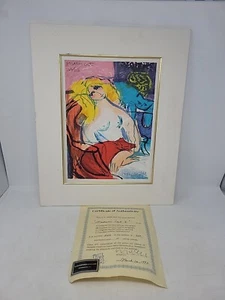 "Madam Cat I" 266/300 Original Limited Edition Serigraph By Artist Michael Leu - Picture 1 of 24