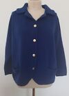 Vintage Macy's Women's Size 43 Sweater Cardigan Blue Acrylic Made In Japan