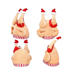 Lot of 4 Turkey Hat Party Accessory Funny Plush Hat Turkey Shape NIP  - Picture 1 of 6