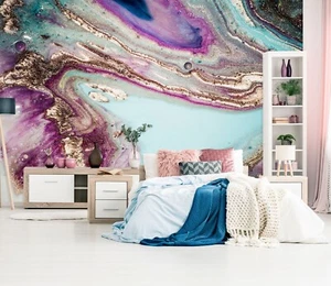 3D Mixed Gilt S4076 Wallpaper Mural Self-adhesive Removable Sticker Kids Pa - Picture 1 of 11