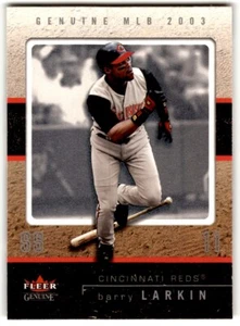 2003 Fleer Genuine Barry Larkin #43 Cincinnati Reds - Picture 1 of 2