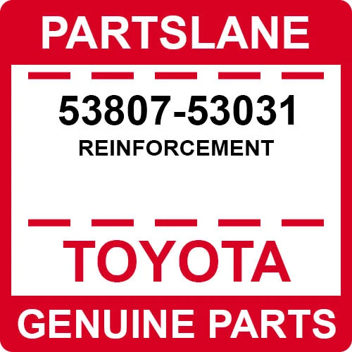 53807-53031 Toyota OEM genuino REFUERZO Foto 1 de 1