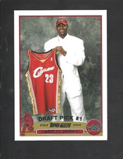 2003-04 Topps #221 LeBron James rookie card, Los Angeles Lakers