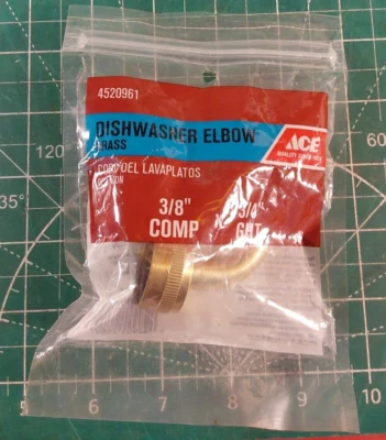 Lavavajillas Whirlpool 3/8 codo 4520961 OEM NUEVO Foto 1 de 4