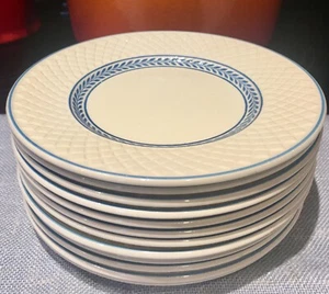 Vintage Copeland Spode Mansard Elaine blau Brot & Butter Teller Service für 12 - Bild 1 von 3