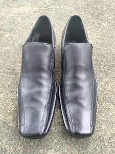 Kenneth Cole New York Black Ring N Run loafers Mens 11.5M leather good condition - Picture 1 of 8