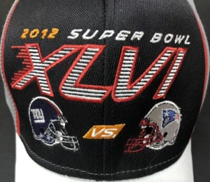 Super Bowl XLVI Giants VS Patriots 2012 Reebok Hat Cap NFL New Old Stock - Picture 1 of 8