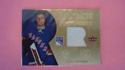 2006 Fleer Ultra Rookie Uniformity Game Used Jersey RU-MO Alvero Montoya - Image 1 of 4