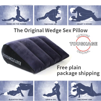 New Inflatable Sex Wedge Pillow Triangle Love Position Cushion Couples - Bild 1 von 4