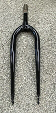 OLD SCHOOL BMX BEACH CRUISER 24" Tubular fork UNUSED Black 1" x 24 thread 5-1/8"