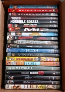 BOX of 20 DVDS- SEE PICTURE FOR TITLES- GOOD TO VERY GOOD PREOWNED MIX - Picture 1 of 1