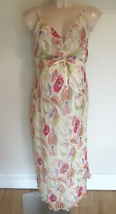 ARABELLA B MATERNITY PINK FLORAL OCCASION SUMMER DRESS SIZE 8 10 12 14 BNWT - Picture 1 of 5
