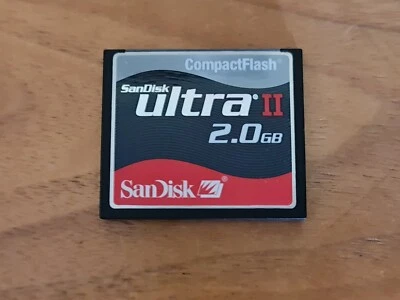SanDisk Ultra II Compact Flash 2GB CF Memory Card - M2127 - Image 1 of 2