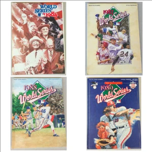 1984 1987 1988 1989 WORLD SERIES PROGRAMS TIGERS CARDINALS GIANTS A'S TWINS - Picture 1 of 9