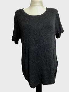 MATTIE M Black Dolman Short Sleeve Tunic Top Sz M - Picture 1 of 7