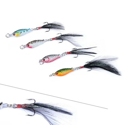 4 Stück Minnow Crankbait Kunstköder Fischköder Angeln Köder Haken Hecht Wobbler - Bild 1 von 4