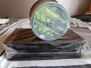 DVD+R MediaRange 4,7 Go I 120 min, vitesse 16x, pack de 50 + RANGEMENT - Afbeelding 1 van 2
