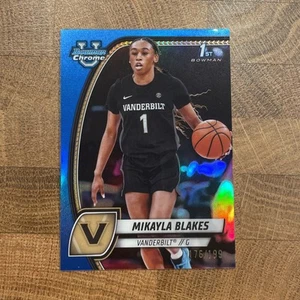 MIKAYLA BLAKES 2024-25 Bowman University Chrome True BLUE Refractor # /199 - Picture 1 of 2