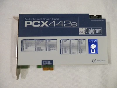 Digigram PCX442e Multichannel Sound Card PCI Express Made in France - Image 1 of 4