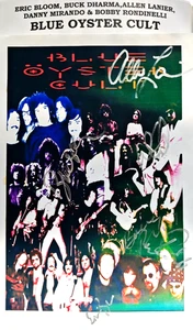 Blue Oyster Cult Signed  Hand Signed presentation A4 on glossy print by the band - Picture 1 of 18