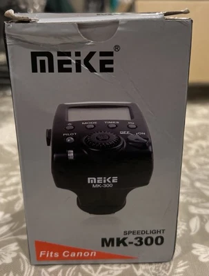 MEIKE SPEEDLIGHT MK-300 FLASH FITS CANON - BRAND NEW- BOXED  - Image 1 of 4