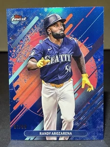 Topps Finest Randy Arrozarena 2025 refractor azul/99 raro #238 Mariners - Imagen 1 de 2
