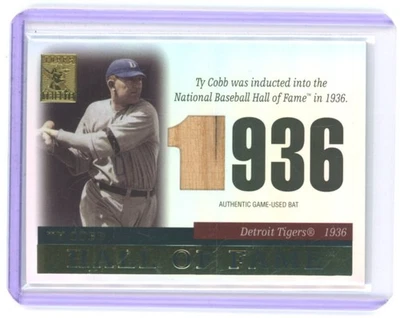 2004 TY COBB TOPPS TRIBUTE HALL OF FAME GAME USED BAT RELIC!! - Image 1 of 2