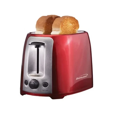 Brentwood 2 Slice Cool Touch Toaster in Red and Stainless Steel - Image 1 of 4
