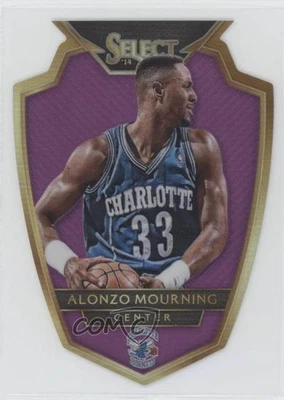 2014-15 Panini Select Premier Level Purple Die-Cut Prizm /99 Alonzo Mourning HOF - Image 1 of 2