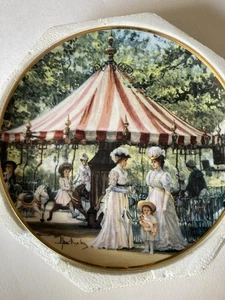 Franklin Mint Heirloom Recommendation Plate The Summer Carousel Plate No. c 1662 - Picture 1 of 2