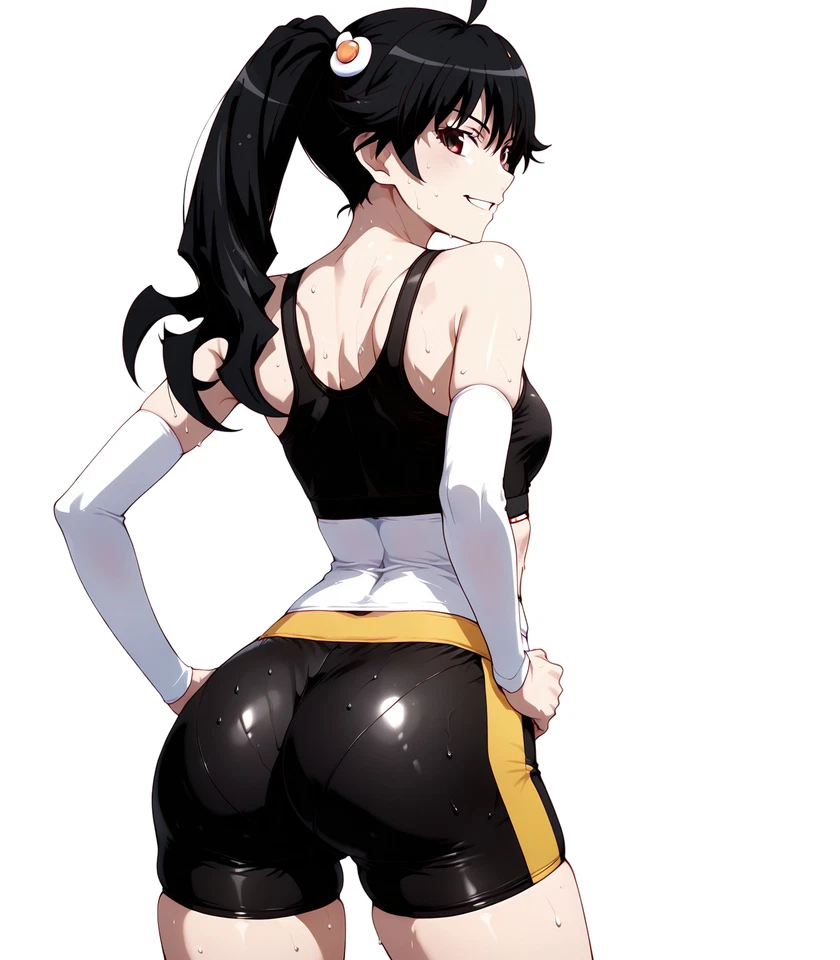 Karen Araragi Monogatari Weatherproof Anime Sticker 6" Car Decal - Image 1 of 1