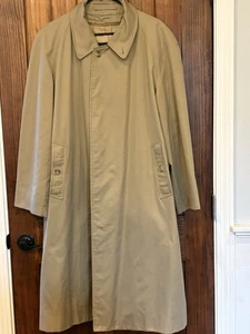 Vintage Burberry Trenchcoat Kensington Nova Check Union USA Wollfutter Gr. 42 - Bild 1 von 13
