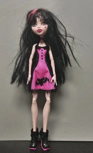 Monster High Doll Draculaura Die-Ner Bat Vampire Pink Black **As-Is READ** - Picture 1 of 15
