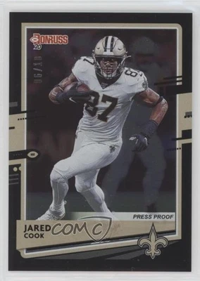 2020 Panini Donruss Press Proof Black /10 Jared Cook #181 - Image 1 of 2