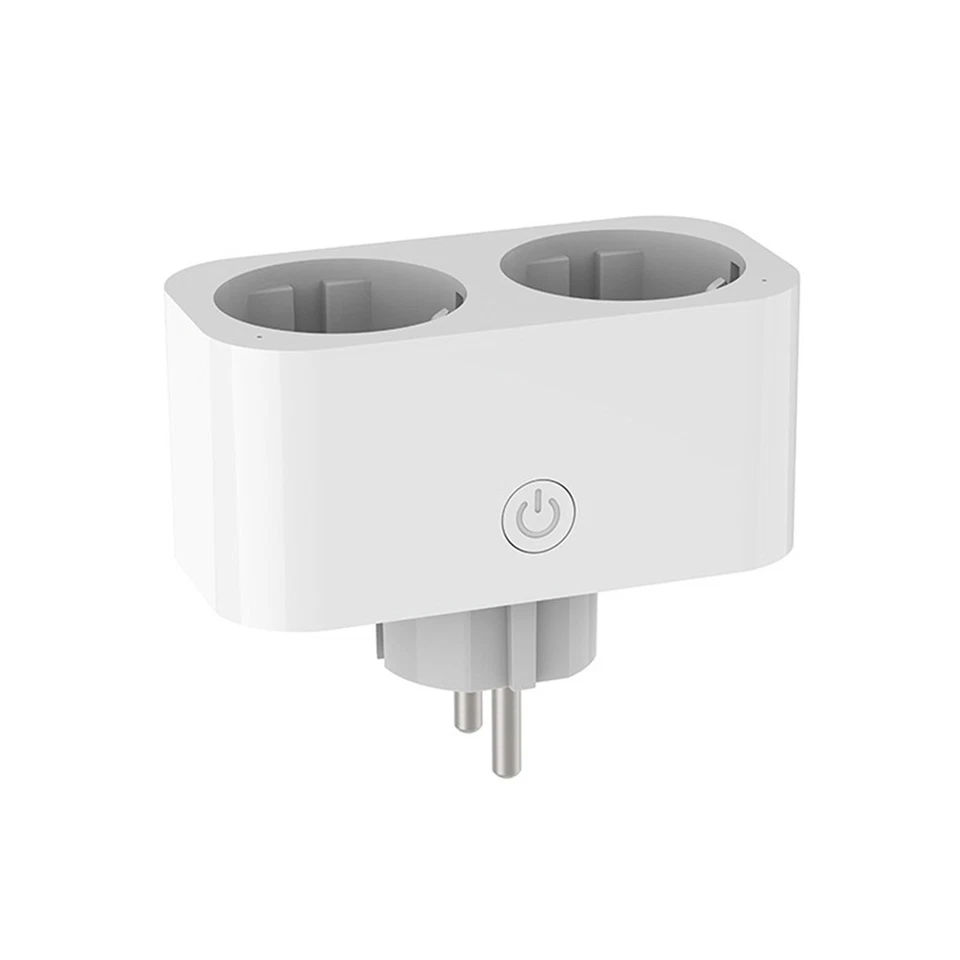 TUYA Smart Wifi Doppelstecker 16A 2-in-1 Steckdosenschalter Smart Home Timi9787 - Imagen 1 de 1