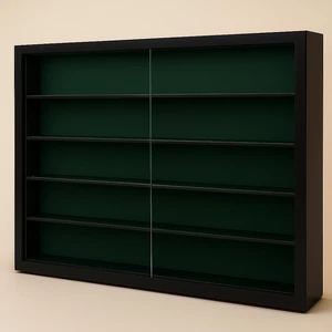 Shot Glass LED Lights Display Case Cabinet Shotglass Shelves Shelf - DARK GREEN - Picture 1 of 1