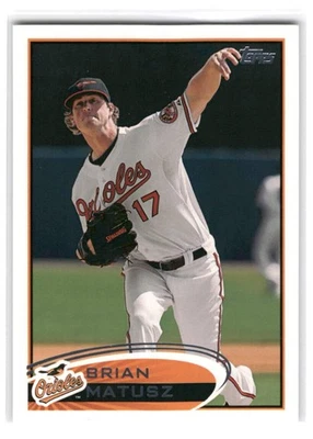 Brian Matusz 2012 Topps Baseball #84a Baltimore Orioles - Image 1 of 2