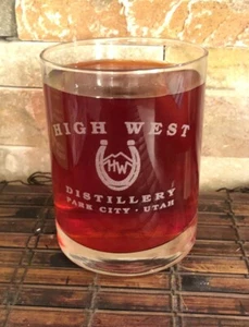 HIGH WEST Collectible Whiskey Glass 8 Oz - Picture 1 of 1