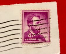 abraham lincoln 4 cent stamp purple very rare