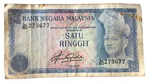L/80 273677 Malaysia $1 banknote v/ fine blindman series - Picture 1 of 2