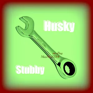 HUSKY Stubby Ratcheting Combination Wrench - SAE - MM - Buyer to Choose - Picture 1 of 11