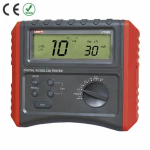 UNI-T UT585 Digital RCD (ELCB) Testers AUTO RAMP Leakage Circuit Breaker Mete✦Kd - Picture 1 of 5