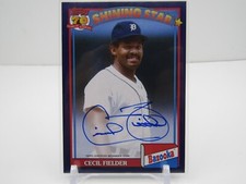 CECIL FIELDER 2021 TOPPS ARCHIVES 1991 BAZOOKA SHINING STARS AUTOGRAPH #104/150