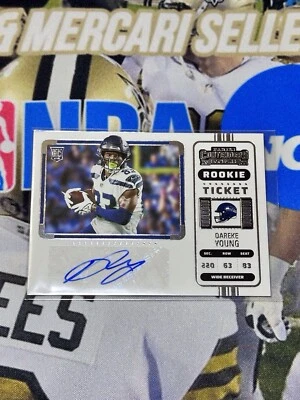 2022 NFL Dareke Young Contenders Rookie Ticket Autograph ✍️👀🏈 - Image 1 of 4