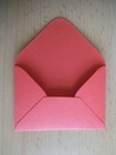 Briefumschläge klein 7,0 x 4,8 cm 10 Stück in Rot 80 g/m²